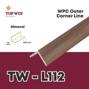 Wood Plastic Composite (WPC) Outer Corner Line TW - L112