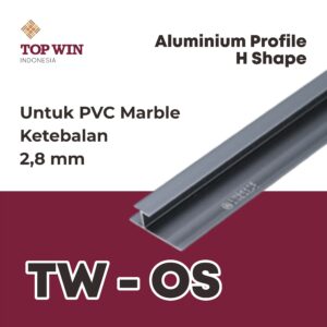 Lis / List Aluminium Profile (H Shape) - 2,8 mm Silver