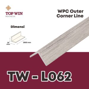 Wood Plastic Composite (WPC) Outer Corner Line TW - L062