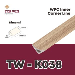 Wood Plastic Composite (WPC) Inner Corner Line TW - K038