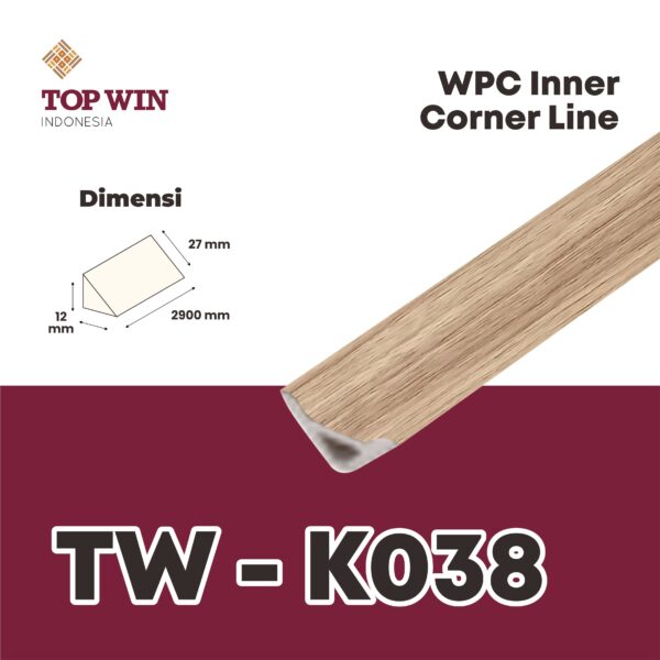 Wood Plastic Composite (WPC) Inner Corner Line TW - K038