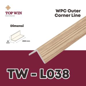 Wood Plastic Composite (WPC) Outer Corner Line TW - L038