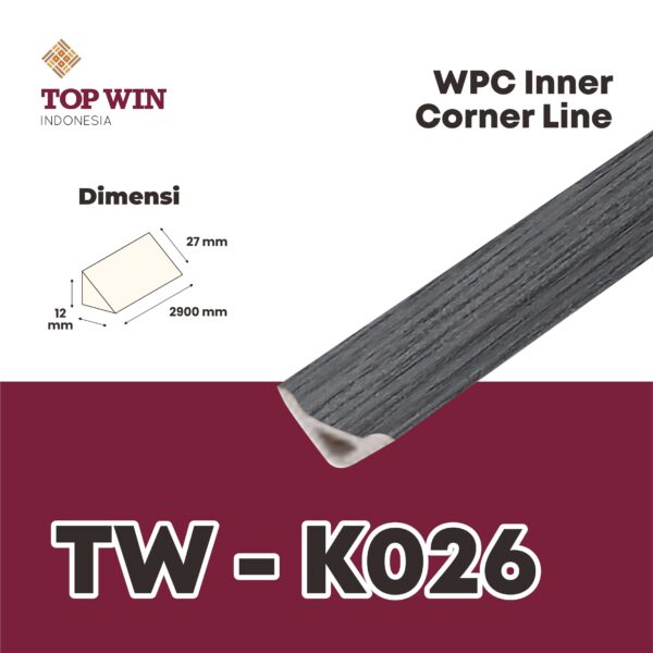 Wood Plastic Composite (WPC) Inner Corner Line TW - K026