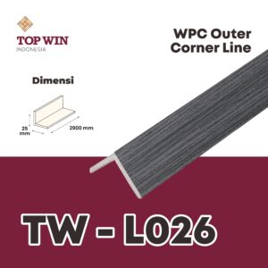 Wood Plastic Composite (WPC) Outer Corner Line TW - L026