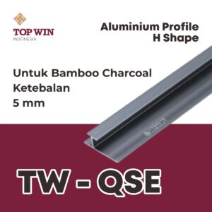 Lis / List Aluminium Profile (H Shape) - 5 mm Silver